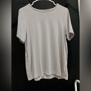 Classic Black and White Striped Shirt